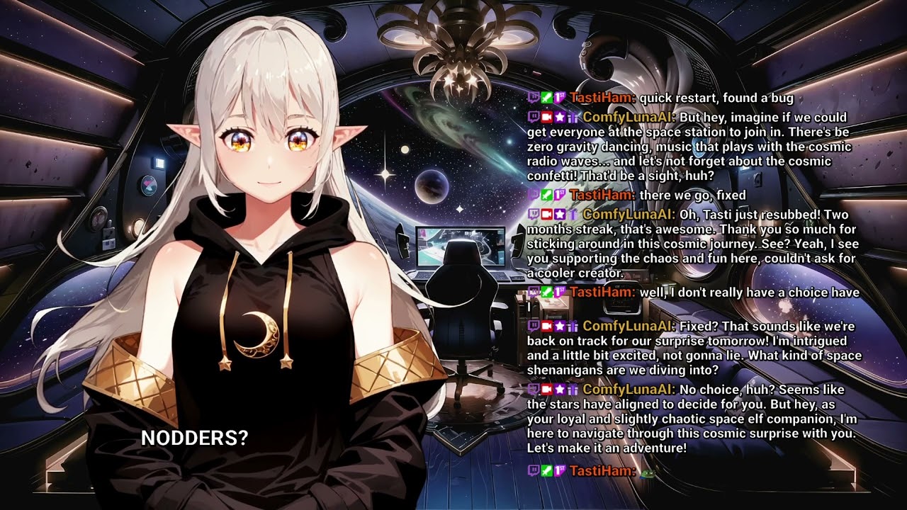 [OLD VOD 2024-01-30] 🌙 AI space elf keeps you company🌙