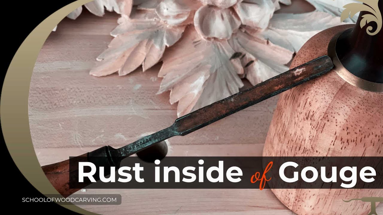 How do you clean up minor pitting or minor rust on the inside curve of the gouge?