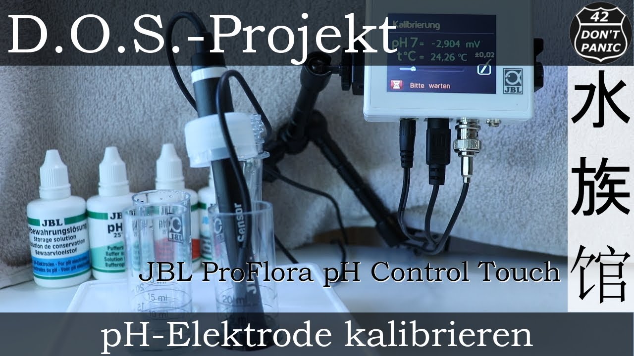 pH-Elektrode kalibrieren mit dem JBL ProFlora pH Control Touch. | D.O.S.-Projekt