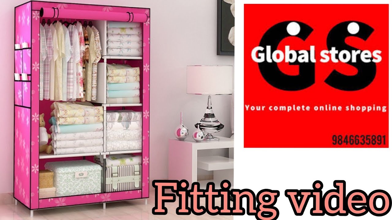 How To Assemble Portable wordrobe ll Foldable Wordrobe Unbox And Assemble ll Folding Daraz