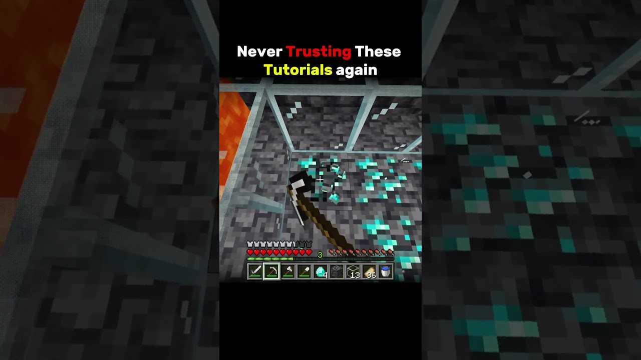 Never Trusting These Tutorial Again.. #minecraft #gaming #viral #trending #shorts