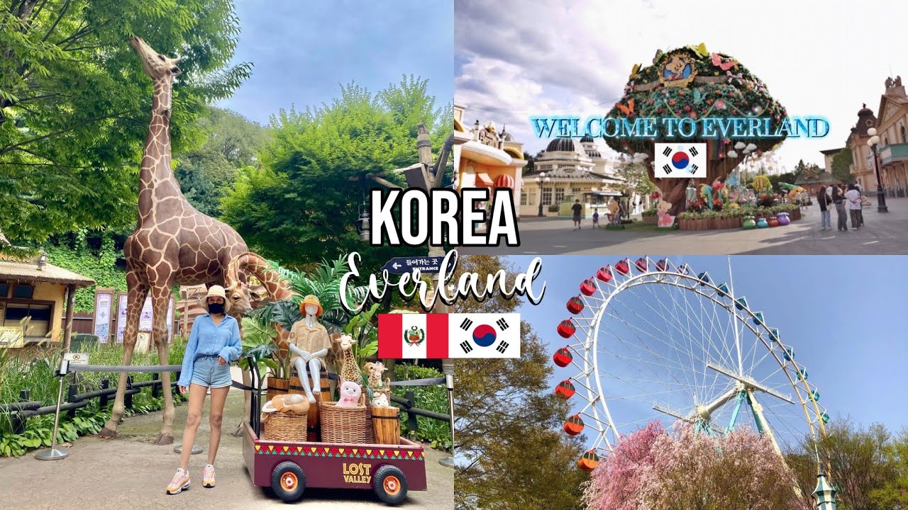 UN DIA EN EVERLAND🇰🇷🎢 el parque de diversiones mas grande de corea del sur