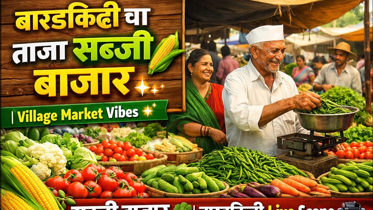 Baradkinhi cha Taja Sabji Bajar 🌽 | Village Market Vibes ✨Sabji Bajar 🥦 | Baradkinhi Live Scene 🎥