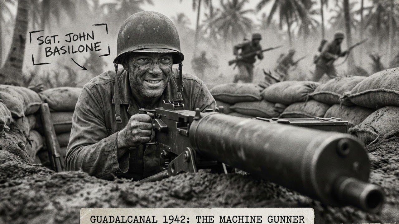 Japanese Charged Him — He Smiled & Reloaded, Butchered 38 Alone at Guadalcanal