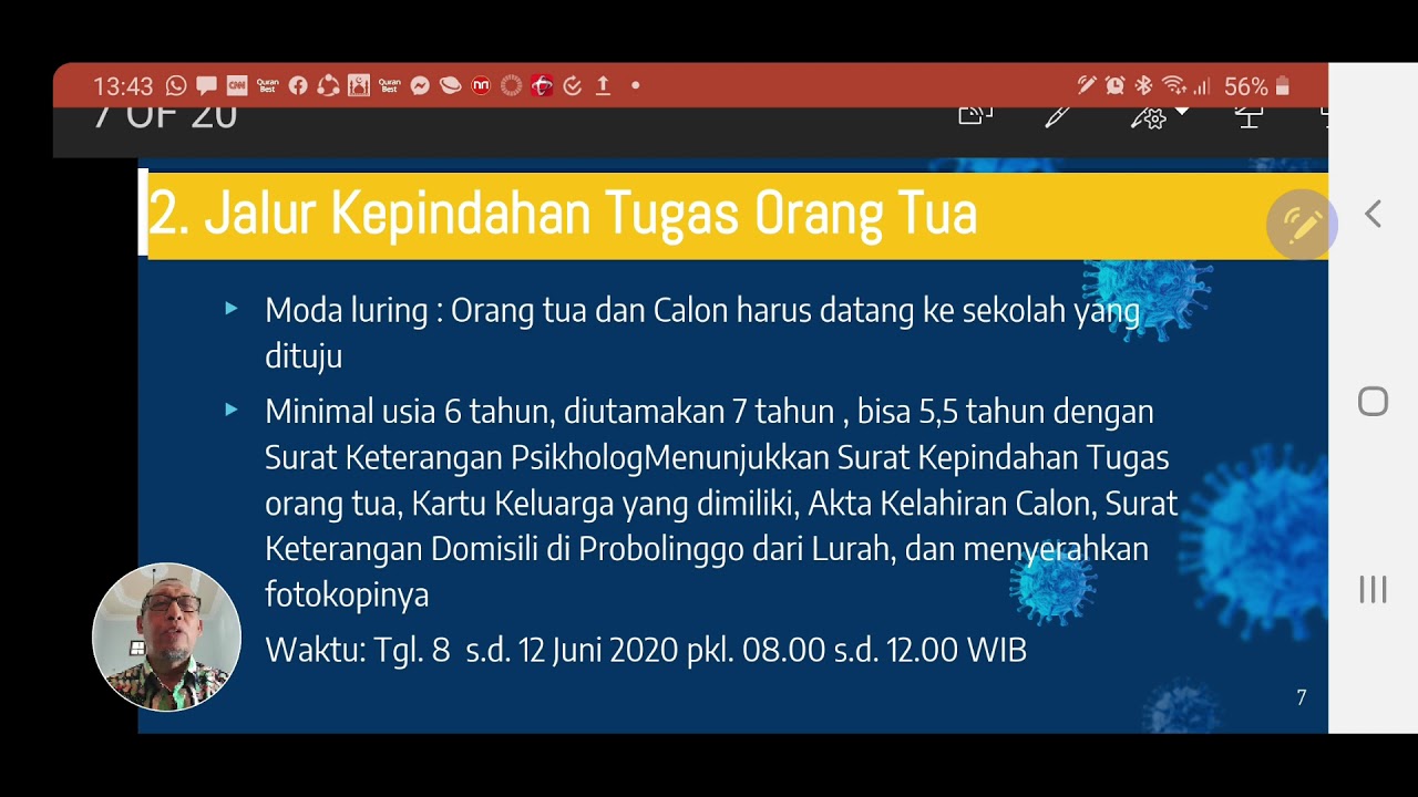 PPDB SD Kota Prob 2020-2021