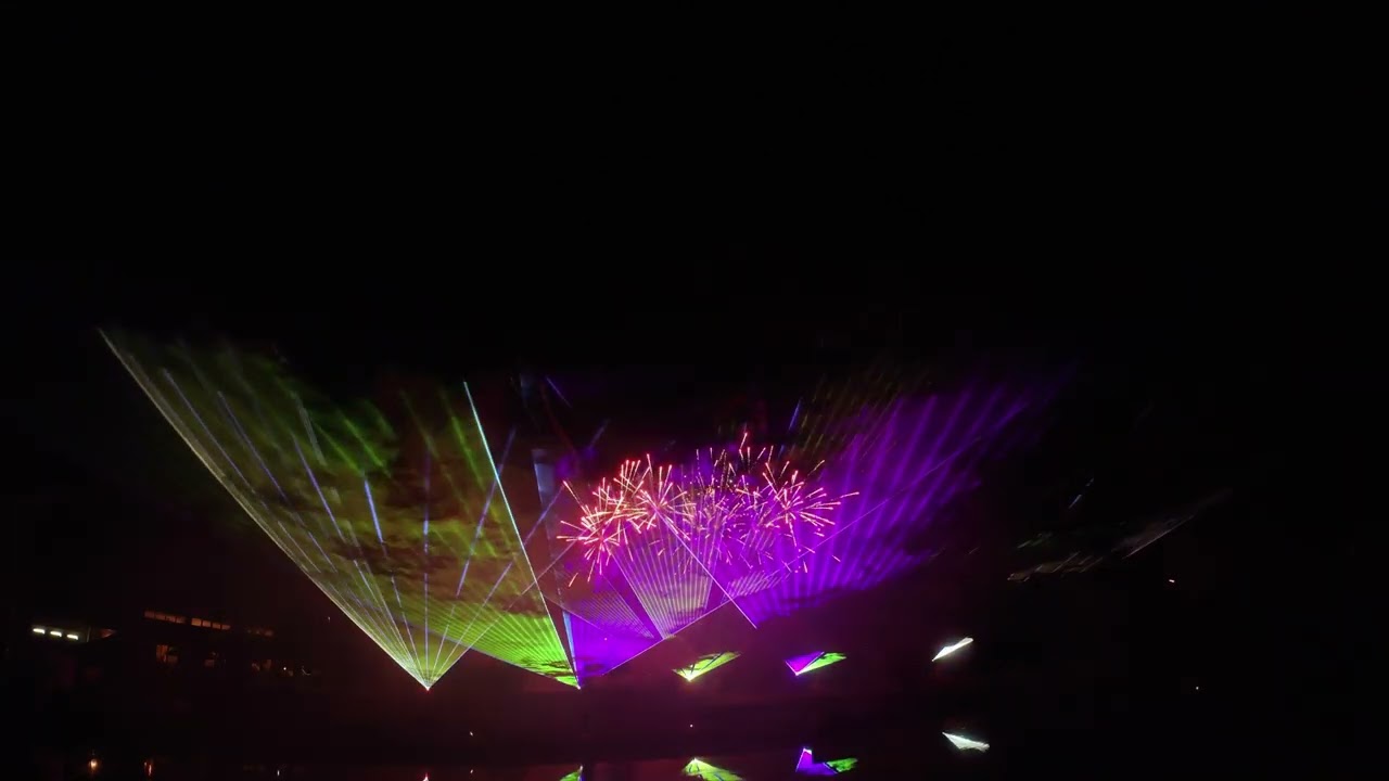 Lasershow und Feuerwerk zum Run of Hope in Kronach