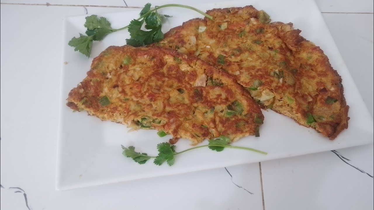 Chicken vegetable omelette#breakfastrecipe#omlette#egg