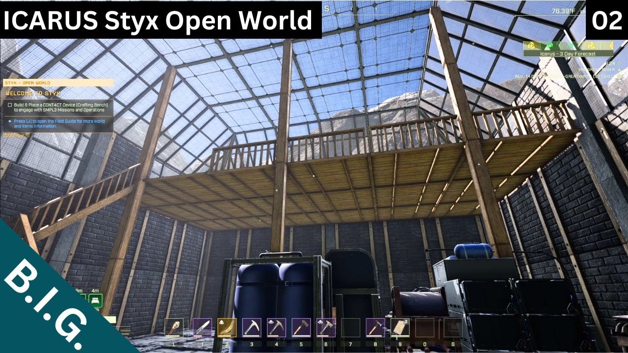 Icarus Styx Open World - Day 02 - We have a Base, now the real work begins