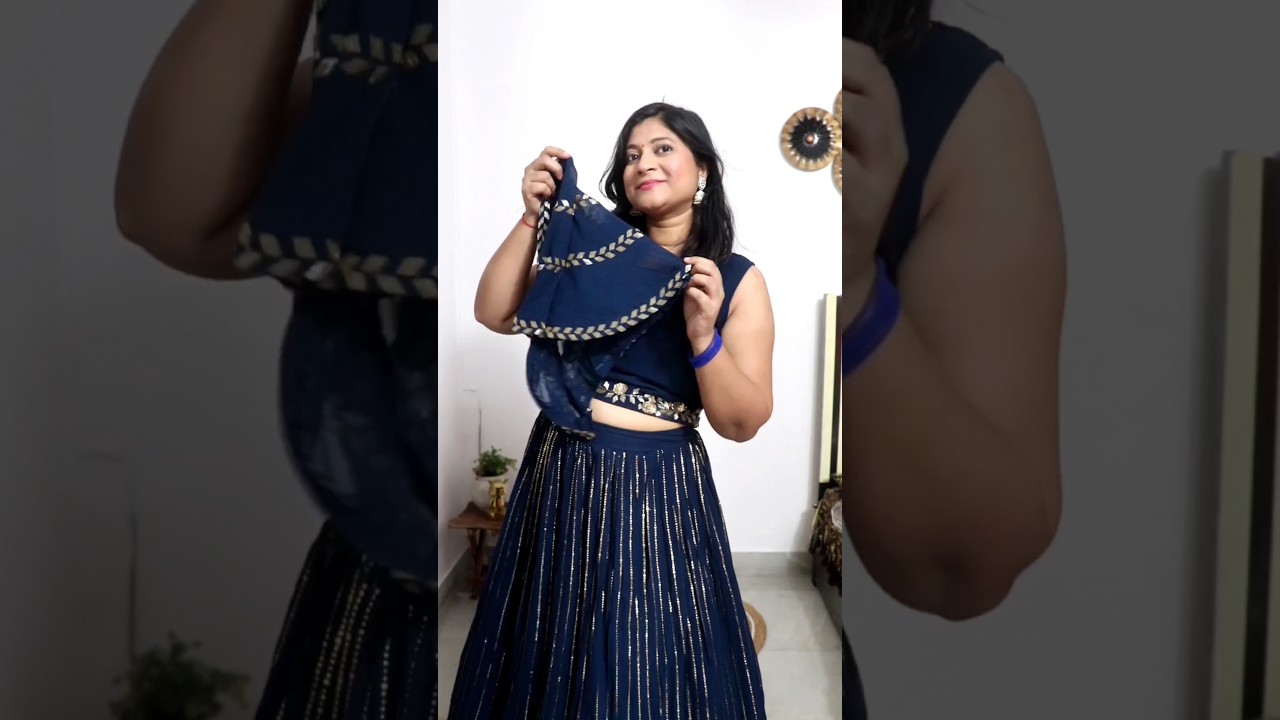 styling the lengha in 2 ways #shorts #youtubeshorts #styling #wedding #lengha