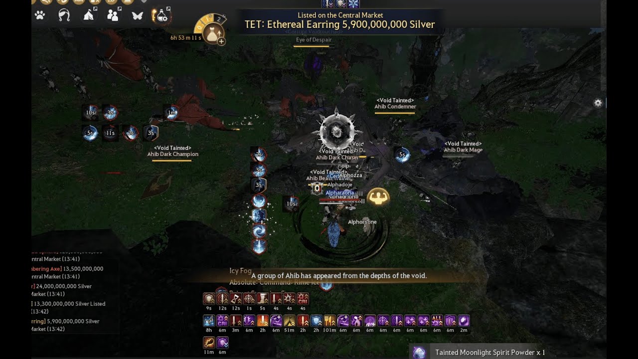 BDO Thornwood Forest (Dekhia's Lantern) Nova Succ 16k+ 1h(lv1LS/agris DK-Bear-Wolf)