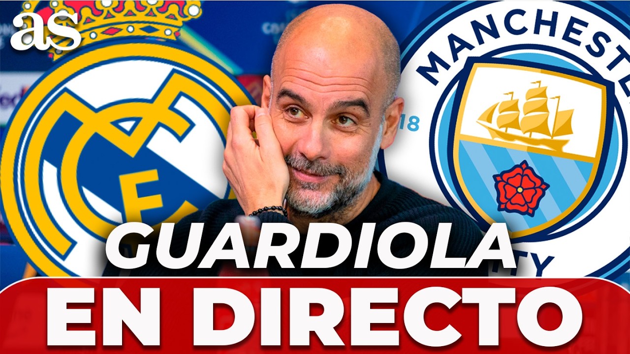 EN VIVO, GUARDIOLA | RUEDA de PRENSA (previa) al REAL MADRID vs. MANCHESTER CITY | CHAMPIONS