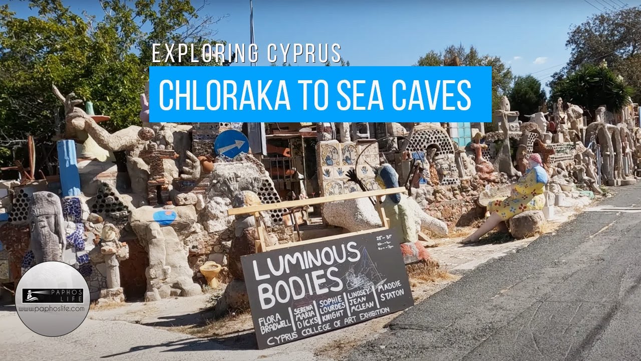 Chloraka to Sea Caves, October 2021. Cyprus 4K Footage