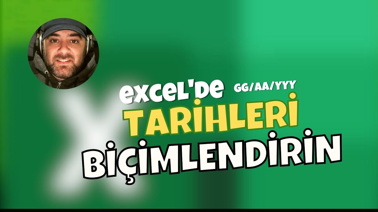 Excel'de tarihler sayı olarak geliyorsa bunu yapın!