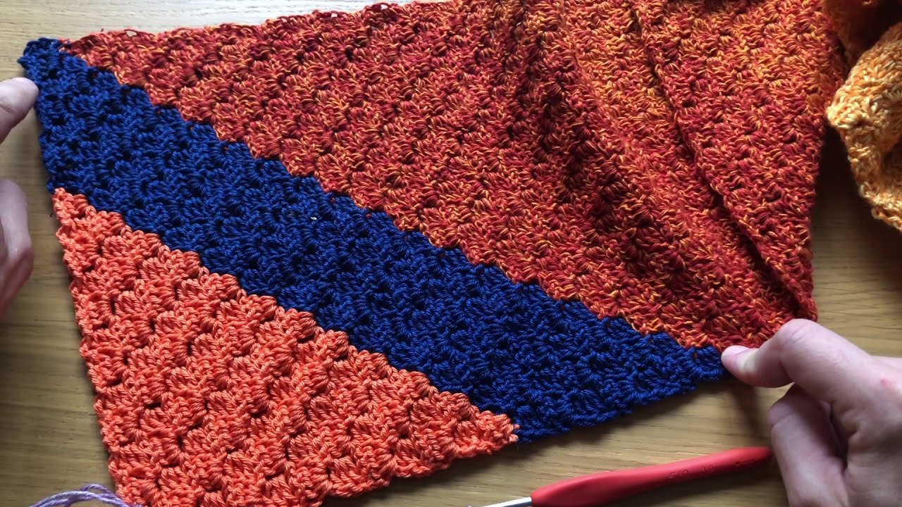 Haak tutorial: Corner to corner sjaal haken c2c