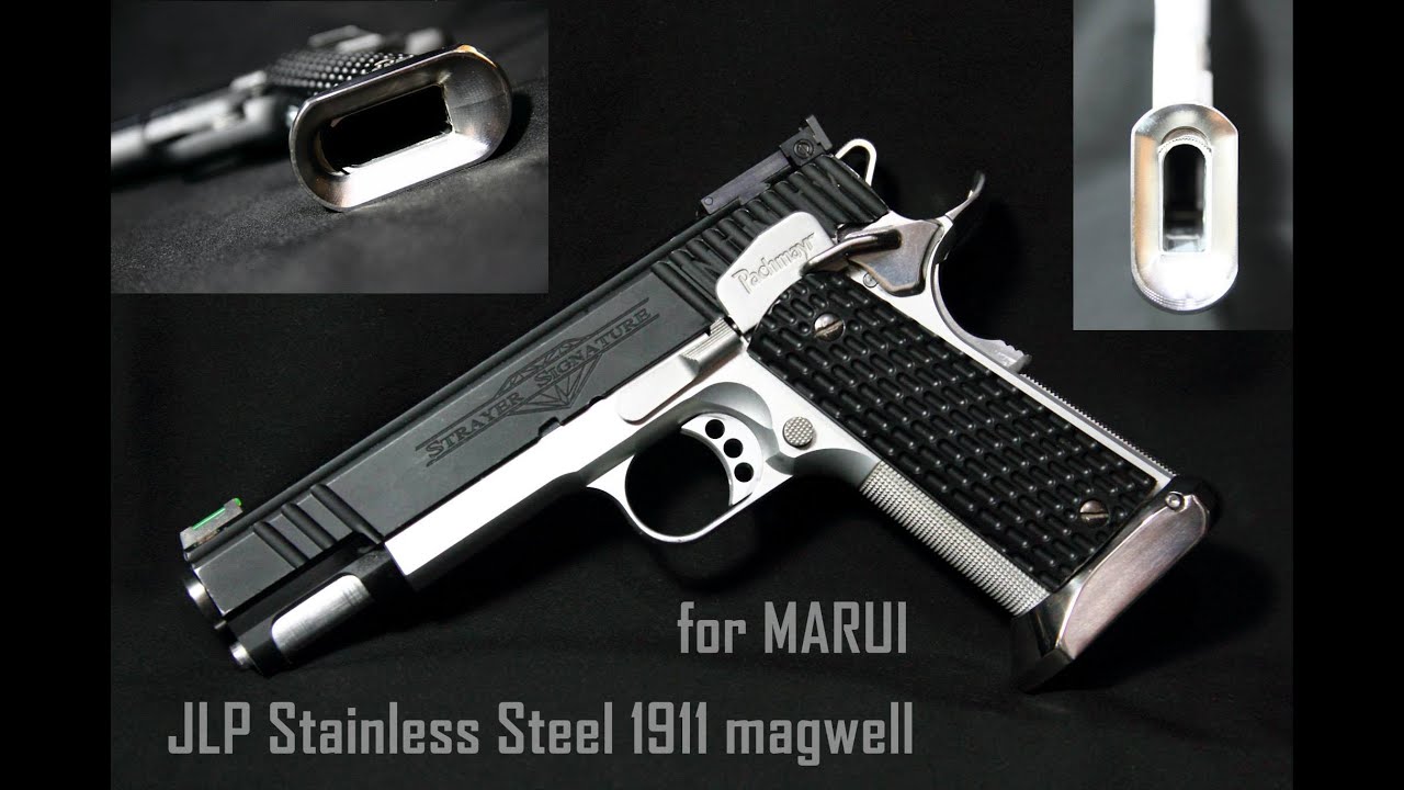 [ JL Progression ] 1911 stainless steel magwell SPEED RELOAD shooting test.