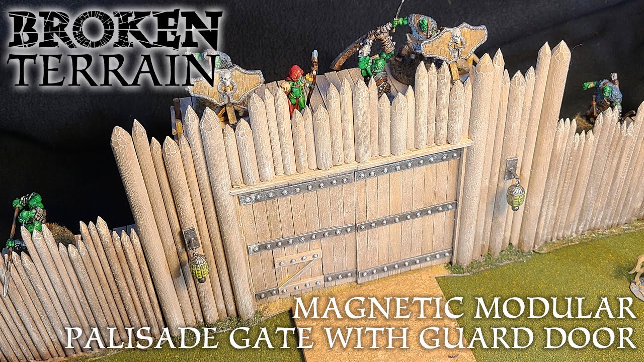 Magnetic Modular Palisade Gate with Guard Door
