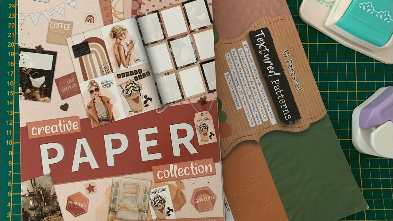 Tuto Trifold Pause Caf&eacute; Action partie 2💙🦋|49 #scrapbooking #action #tuto #trifold #facile #scrap