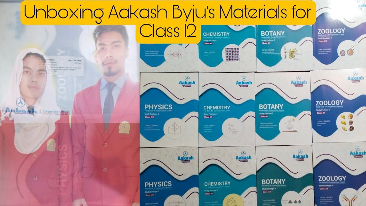 Aakash Byju's Study Package Unboxing | CLASS XII | SET 1 & 2 | NEET 2023 |