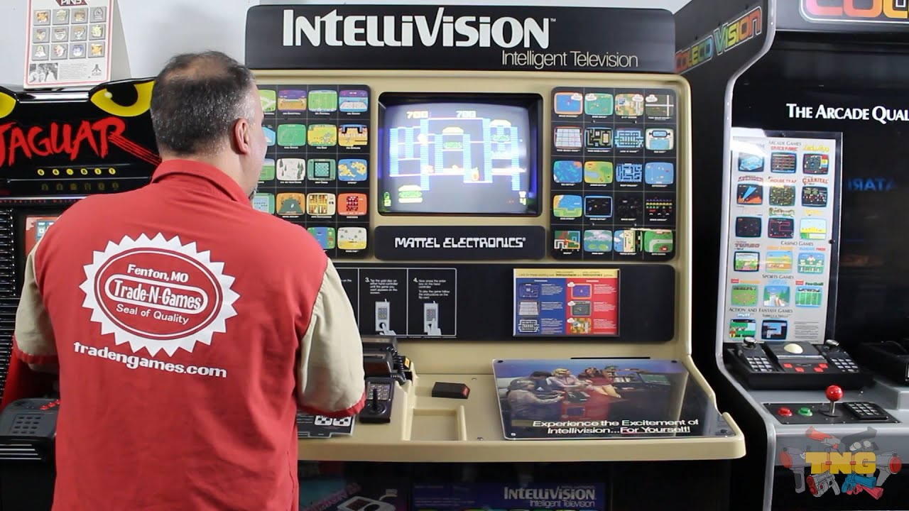 Intellivision Store Display! Trade-N-Games Kiosk Collection