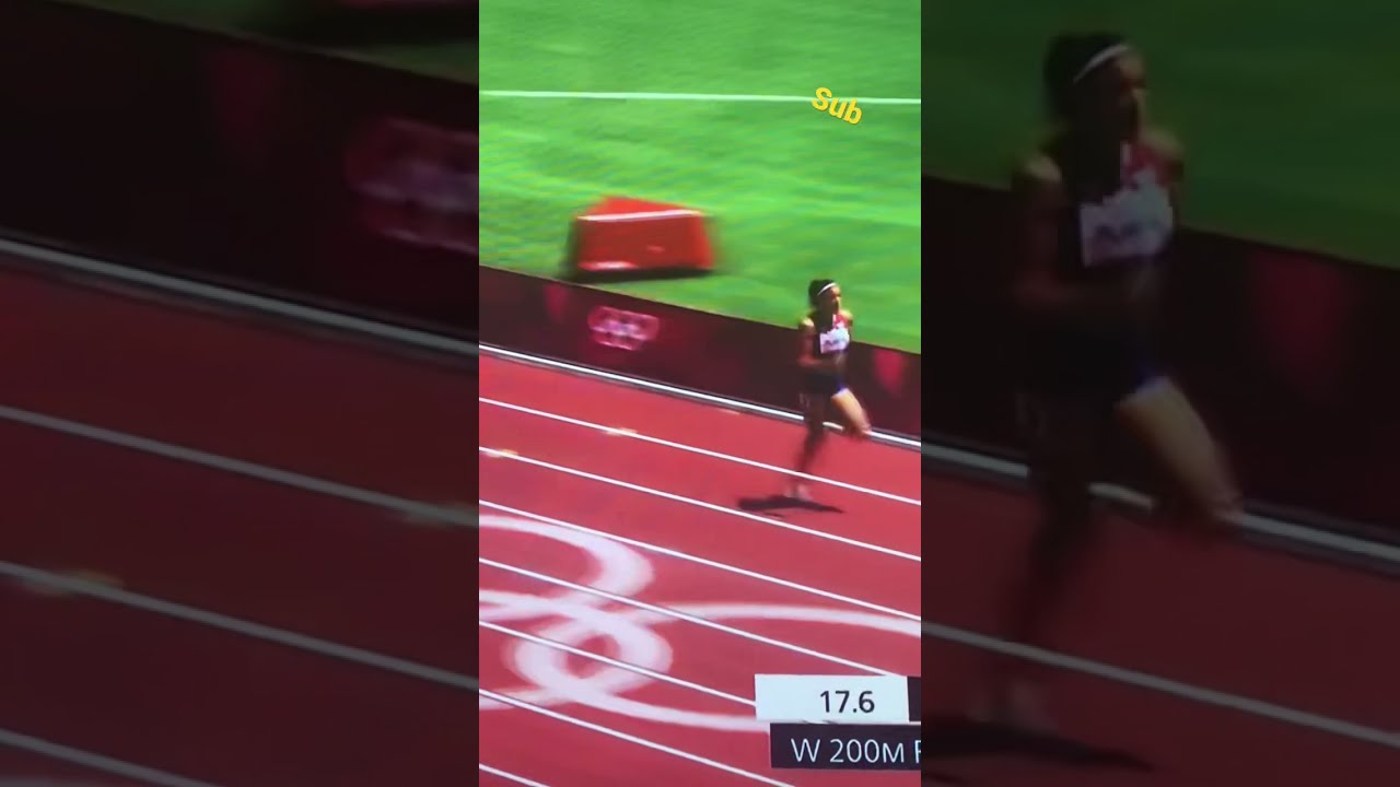 Jenna Prandini First Place women&rsquo;s 200m Track and Field Heat 7 #Shorts