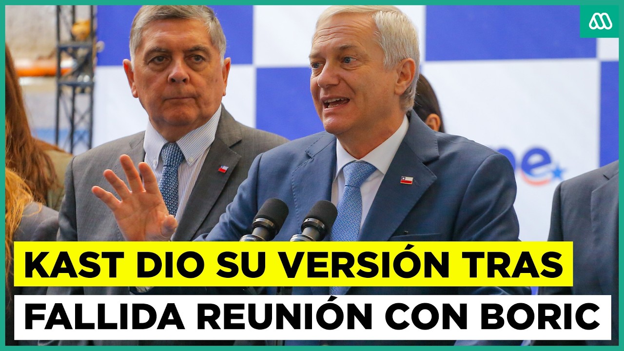 Kast tras abrupto fin de reunión con Boric: 