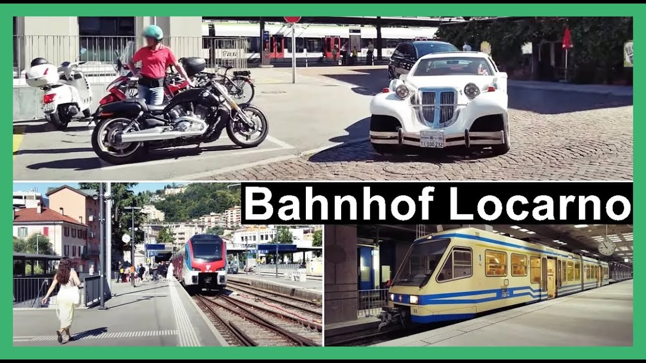 Nice walking tour @ Locarno Railways Station | Bahnhof Locarno | Kanton Tessin | Schweiz 2023