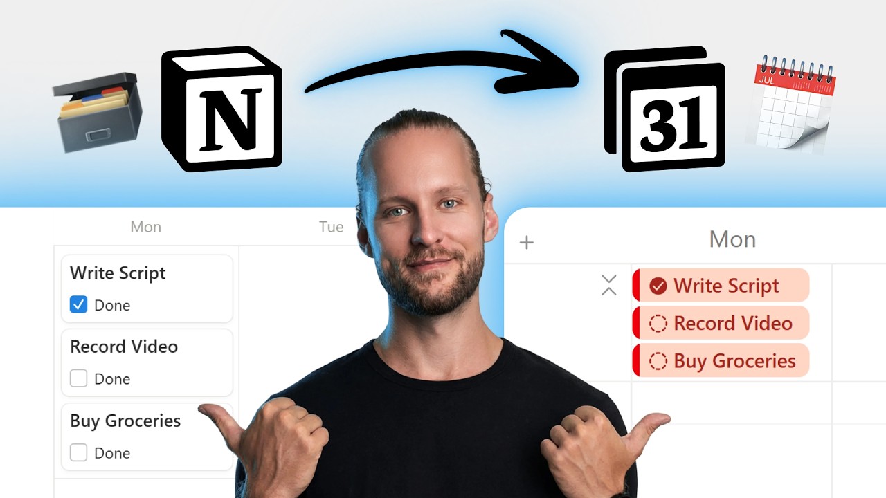 Как легко добавить базу данных Notion в календарь Notion