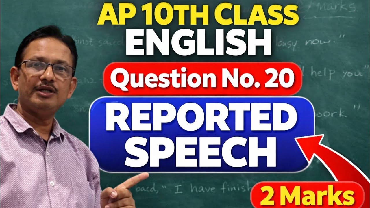 AP 10th class English Reported speech English grammar 
