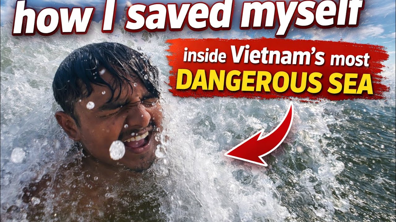 🇻🇳 Most stormy beach took me inside. Inside Vietnam’s Deadliest Waves # vietname   