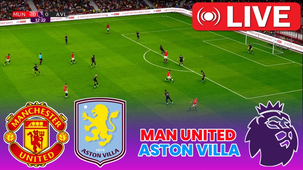 🔴LIVE : Manchester United vs Aston Villa | Premier League 2026 | Football Simulation | PES 21