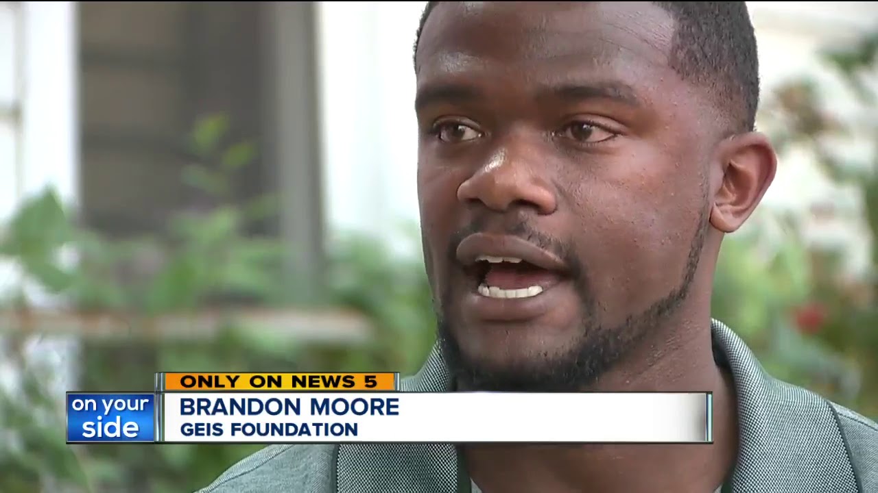 Vacant and dilapidated building in Cleveland converted to housing for refugee families