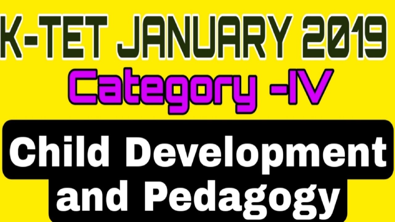 K-TET 2019 January Category IV Child Development and Pedagogy Previous Question Paper||@Craft Media
