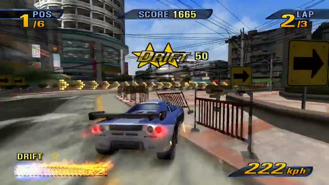 Burnout 3: Takedown | PS2 (PCSX2) | 1080p/60 FPS | 60/73 Racing WT | Golden City - Race