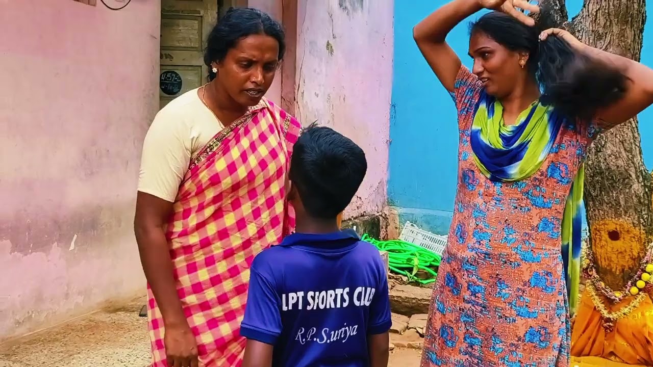 என் மகனை எதுக்கு அடிச்சீங்க சண்டைக்கு வந்த சாந்தி..........#kovaimeerafamily #video #comedy