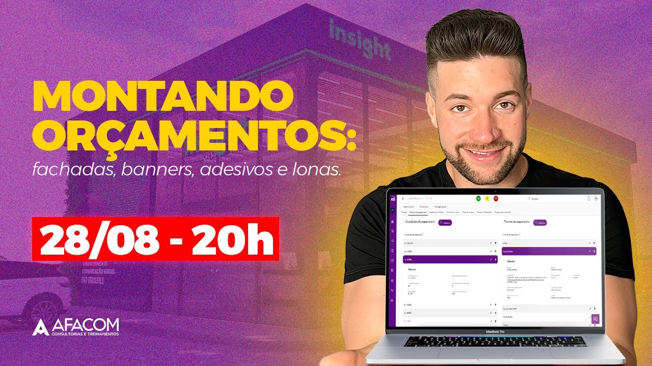 Montando or&ccedil;amentos de Comunica&ccedil;&atilde;o Visual no Mubisys (placas, adesivos, fachadas, lonas)