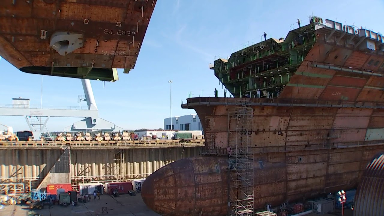 Final Flight Deck Piece Installed on the Future USS John F. Kennedy (CVN 79)