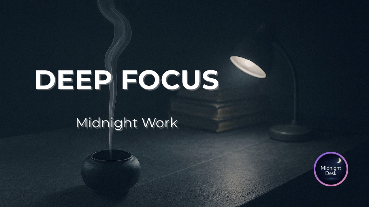 Deep Focus Music for Work | Sandalwood Ash – Midnight Office Ambient (1 Hour)[Vol.133]