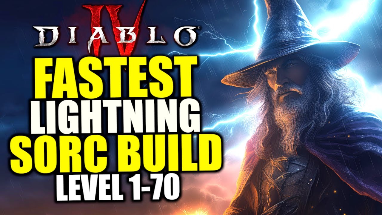 Diablo 4 BEST Sorcerer Leveling Build for Season 5 - CHAIN Lightning Sorcerer Build