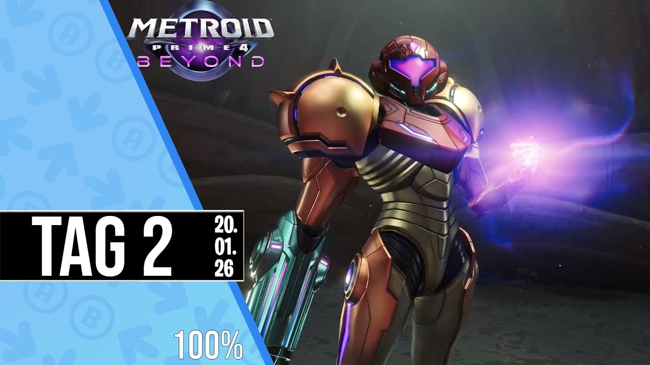 Metroid Prime 4: Beyond (100% Items, Switch 2), Tag 2 (20.01.26) [Livestream]