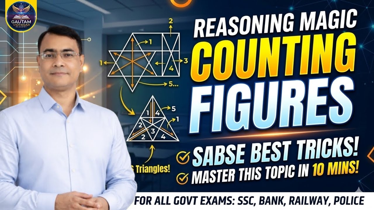 Counting Figures Reasoning Trick 🤯 | 90% Students यहाँ गलती करते हैं | Learn Fast