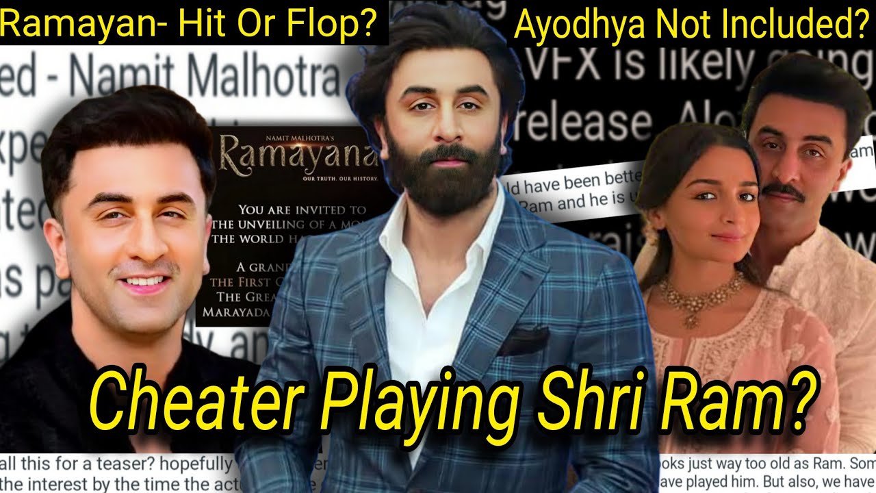 RANBIR's GETTING TROLLED AS RAM?  BOTCHED FACE & ALCOHOLIC IMAGE DRIVES CONTROVERSY. 
