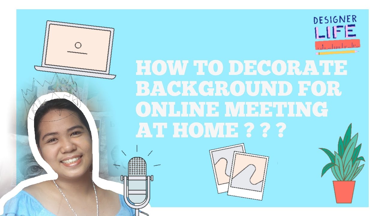 SIMPLE DIY BACKGROUND FOR WORKING FROM HOME | Financial Wealth Planner Marlene