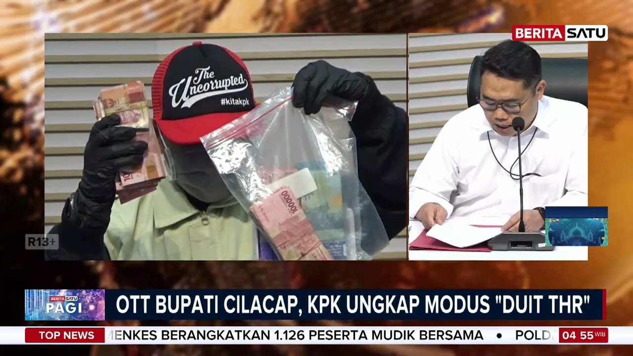 OTT Bupati Cilacap KPK Ungkap Modus Duit THR #beritasatu