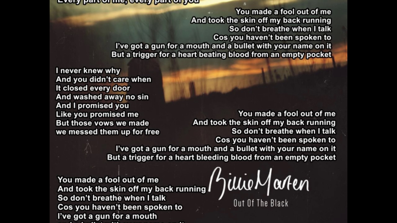 Billie Marten - Out of the Black (lyrics)