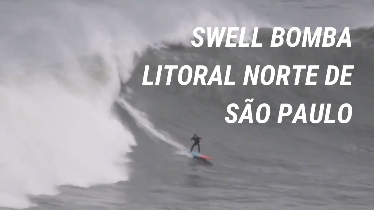 Surfistas botando pra baixo em ondas grandes em Maresias - S&atilde;o Paulo. Swell &eacute;pico de 2020!