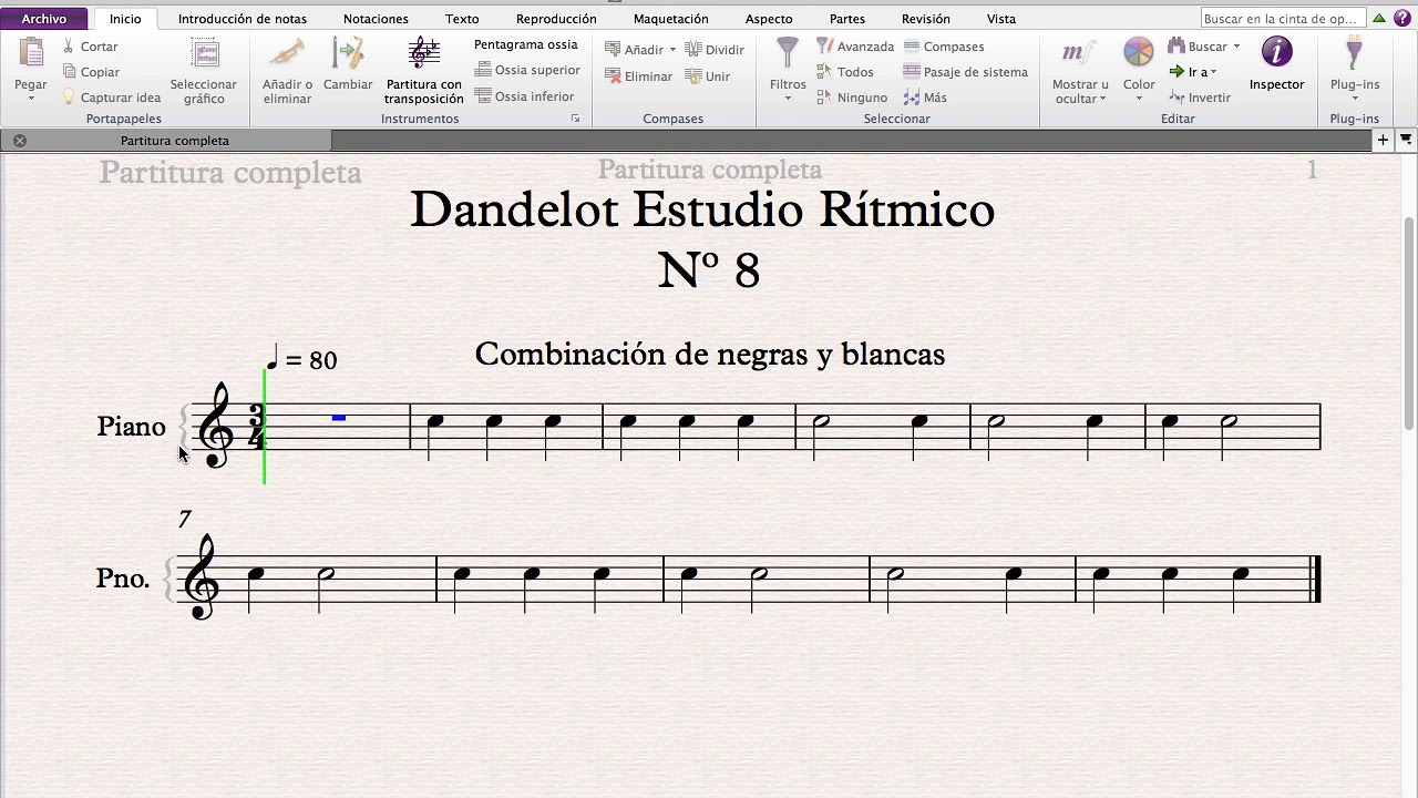 Estudio rítmico - Nº 8