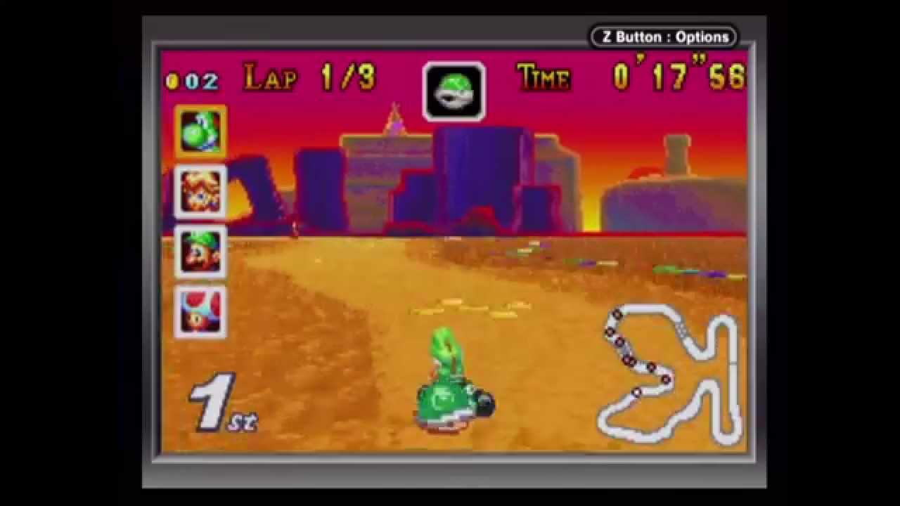Mario Kart: Super Circuit - 150cc Lightning Cup (Game Boy Player Capture)