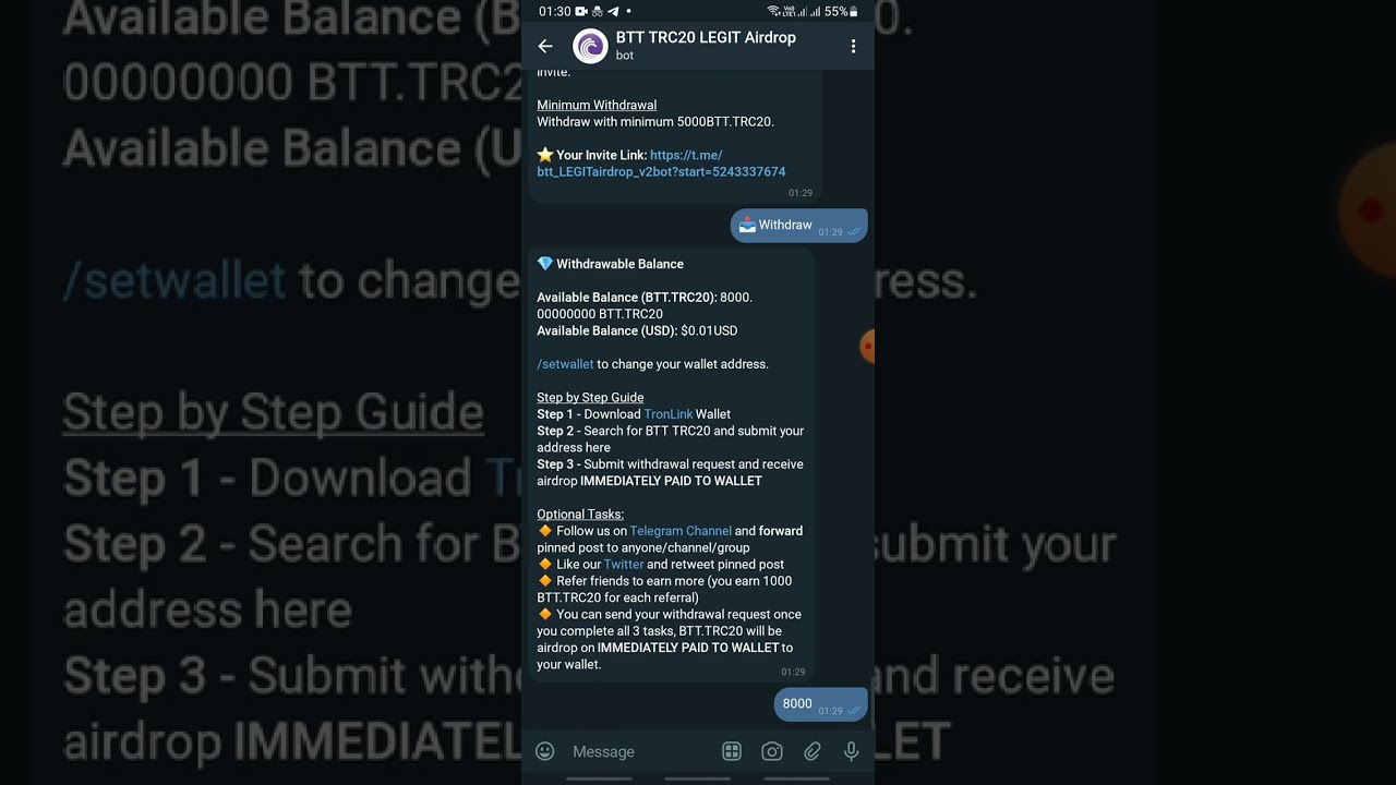 BTT TRC20 LEGIT Airdrop (ROUND 02 )(ACTIVE NOW)