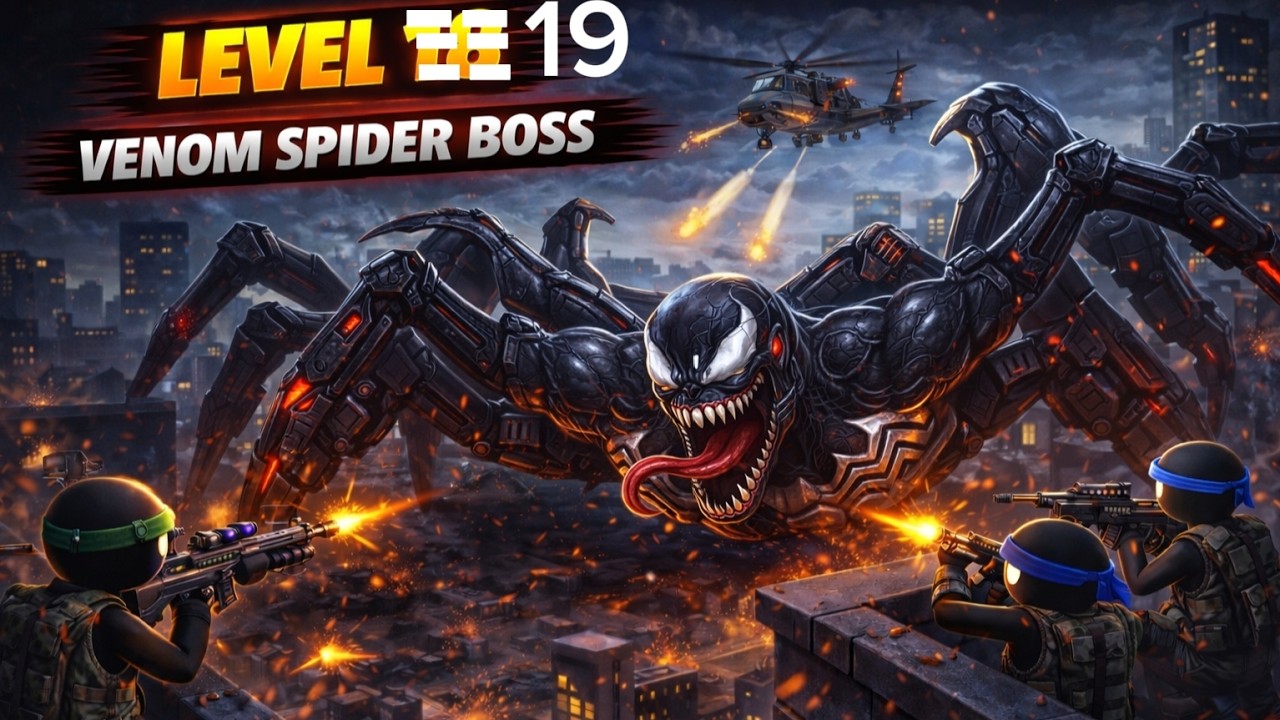 Anger of Stick 5 Level 19 Boss Fight 🔥 Hardest Battle Ever!