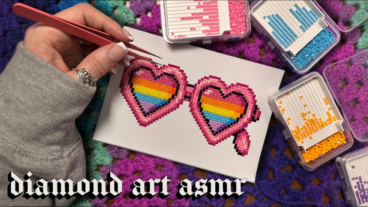 ASMR Diamond paint with me 
